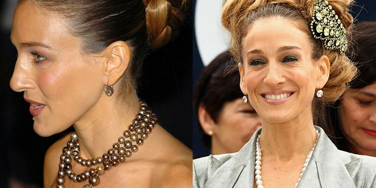 how icons wear pearl jewelry